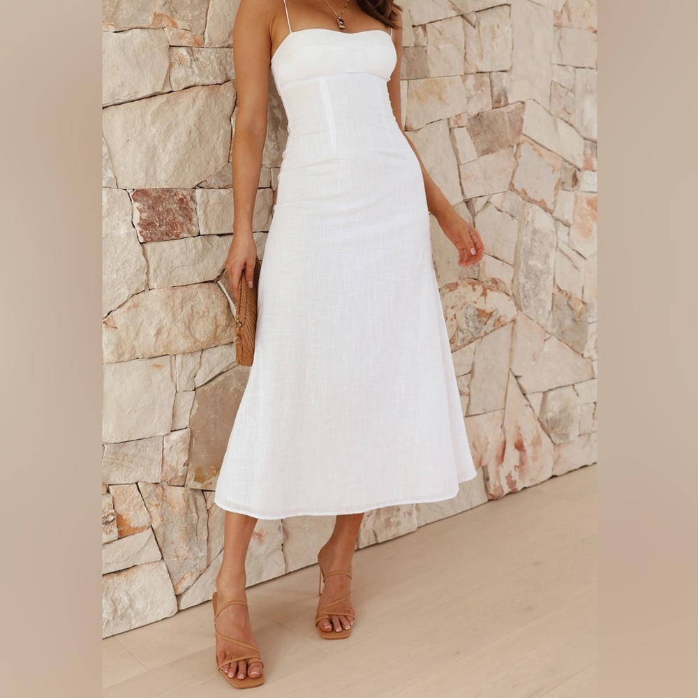 Sahana Maxi Dress - White, XS